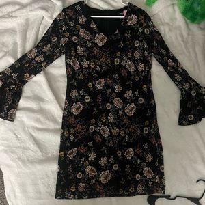 Black XL flower dress